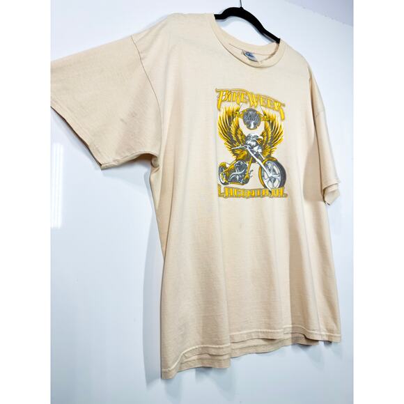 Vtg Chopper Bike Week Short Sleeve T-Shirt Delta Pro-Weight-Mens Size XL - Picture 8 of 10